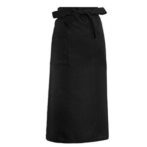 zuarfy kitchen aprons half-length long waist apron catering chefs waiters uniform new