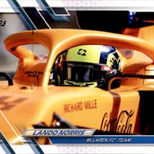 2021 Topps Formula 1 Racing #22 Lando Norris McLaren F1 Team Official Trading Card (Stock Photo shown, card in Near Mint to Mint Condition)