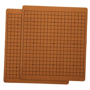 ibasenice 2pcs checkerboard portable chessboard travel items shogi floor play mat china set travel accesories folding gobang chess board gobang game chess supplies simple chessboard