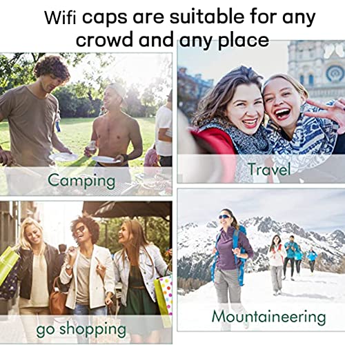 Firstoy Hidden Camera Cap, Full HD 1080P WiFi Spy Camera Hat with Night Vision and Remote Viewing Function, Nanny Cam Surveillance for Home Indoor Outdoor Security as Cycling Walking Traveling