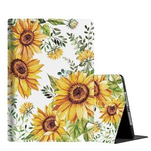 case for ipad mini 6 2021 8.3 inch, multi-angle smart stand cover auto sleep/wake for ipad mini 6th generation 8.3 inch，watercolor sunflower