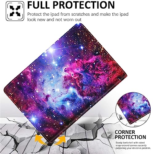 Case for iPad Mini 6 2021 8.3 Inch, Multi-Angle Smart Stand Cover Auto Sleep/Wake for iPad Mini 6th Generation 8.3 Inch，Nebula Galaxy