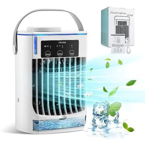 portable room air conditioners - 3 in 1 personal evaporative air cooler,3 speeds personal small air conditioner,portable ac mini air conditioner cooling fan for room bedroom office desk car tent