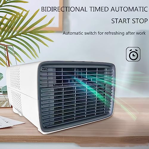 Camping Air Conditioner,1433BTU Portable AC Unit with Vent Pipe,Bed Net Design Low Noise Air Cooler and Humidifier Mini Air Cooler for Kitchen Camping,White,Host+0.9M