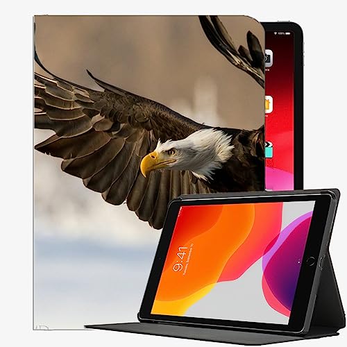 YENDOSTEEN for iPad Air 5 Case 2022/iPad Air 4 Case 2020 10.9 Inch with Pencil Holder,Eagle Bird Wings Flap Protective Smart Cover for iPad Air 5th A2589 A2591/ Air 4th Gen A2316 A2324