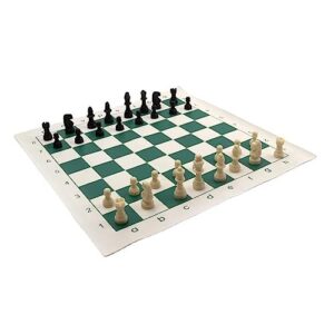 Portable Chess Checkers Set,Professional Tournament Chess Board with Chess Checkers,2 in 1 Travel Board Games for Kids and Adults, Folding Roll up Chess Game Sets