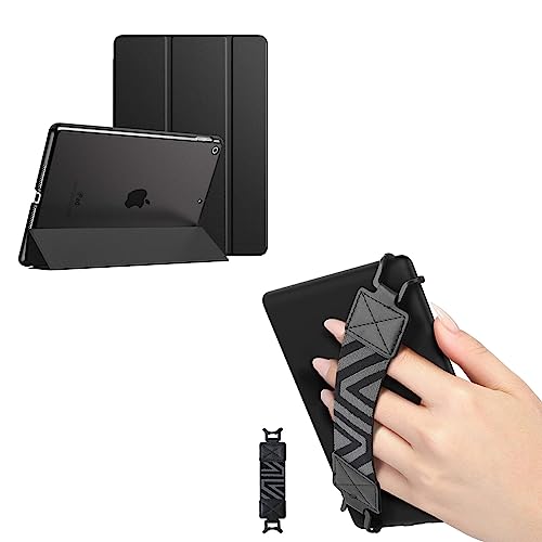 MoKo iPad 10.2 Case for iPad 9th Generation 2021 + Security Hand-Strap for 6-8" Kindle eReaders Fire Tablet