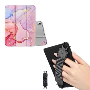 moko ipad 10th generation case 2022 + security hand-strap for 6-8" kindle ereaders fire tablet