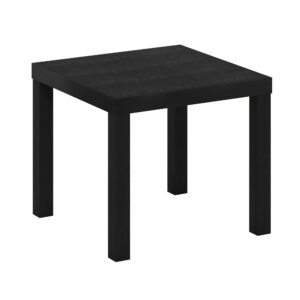 furinno classic homey square parsons side end table, 1, black