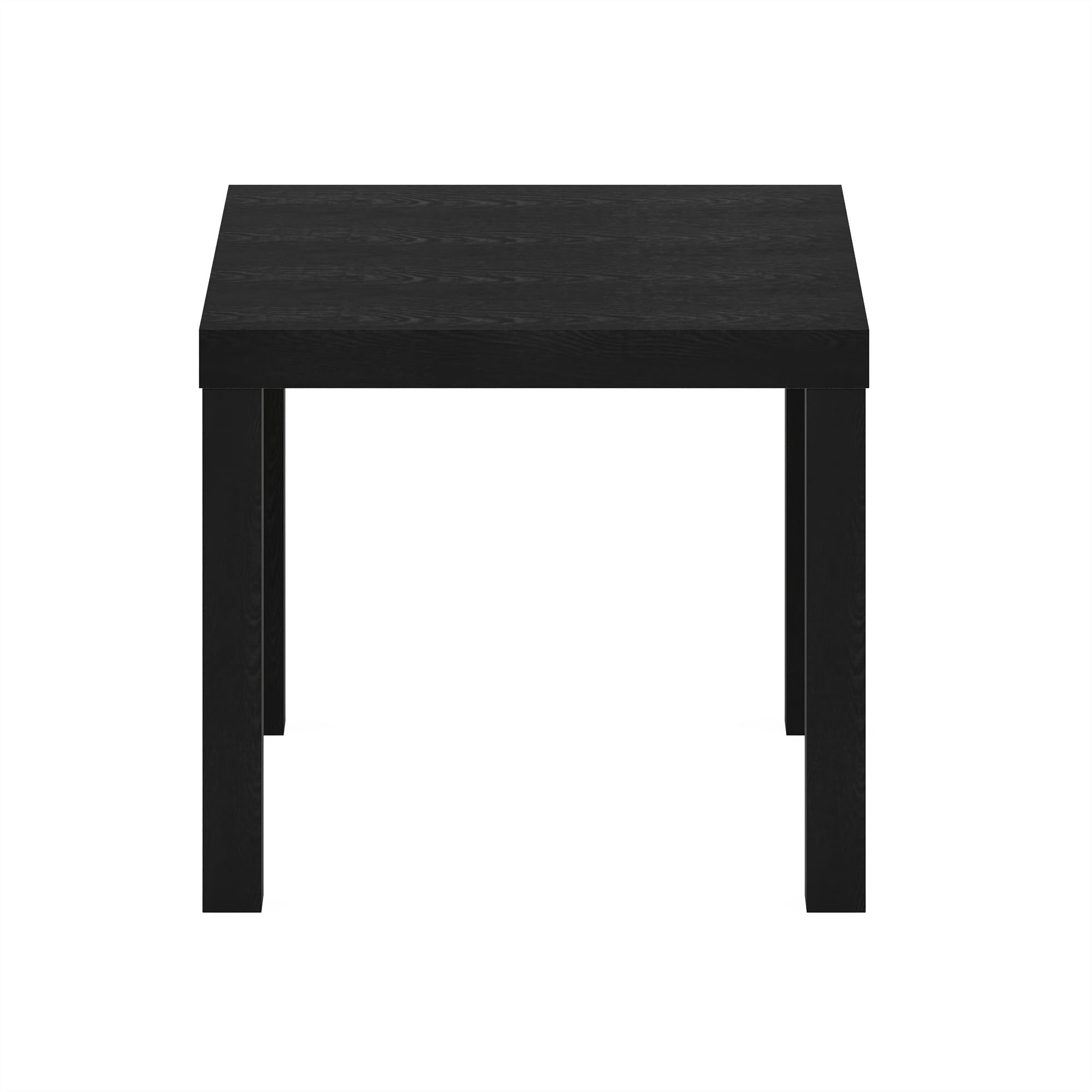 Furinno Classic Homey Square Parsons Side End Table, 1, Black