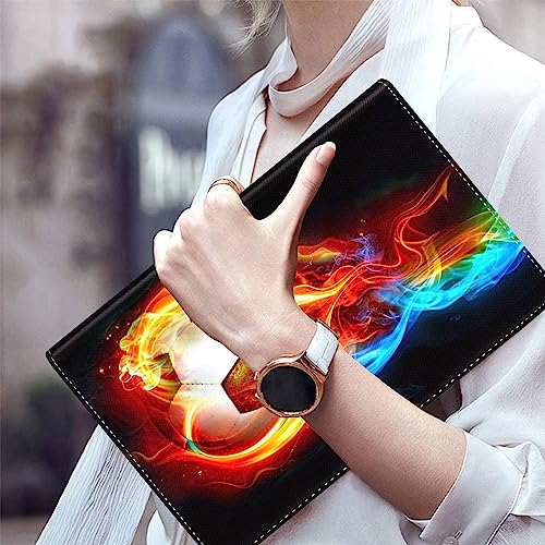 Case for iPad Pro 11 Inch 4th/3rd/2nd/1st Generation 2022/2021/2020/2018, Multi-Angle Smart Stand Cover Auto Sleep/Wake Fit iPad Air 4/5，Color Flame Soccer