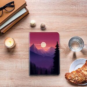 Case for iPad Air 5th Generation (2022) /Air 4th Generation (2020) 10.9 Inch, Slim PU Leather Multi-Angle Smart Folio Stand Cover with Auto Wake Sleep, Floral Mushroom