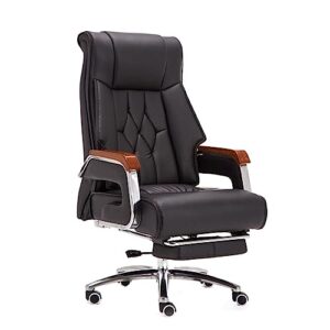 marury business office home computer chair, modern home office desk chair, black leather ergonomic big and tall computer chair, for home office make up