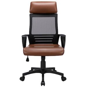 marury big and tall office chair, adjustable ergonomic mesh swivel office chair,360° freely rotatable chair, modern soft comfort home office desk chair