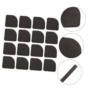 OSALADI 24pcs Washing Machine Floor Mat Furniture Risers Washer Foot Pads Bed Risers Home Furniture Anti-Slip Pad for Washer Household Shocks Pad Anti-Slip Cushion Black Appendix Non-Slip