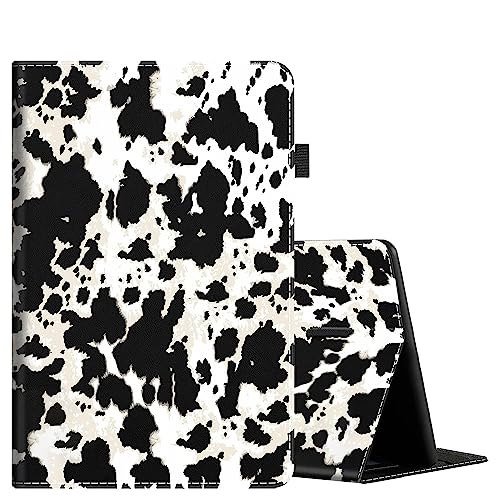 Case for All-New Amazon Kindle Fire 7 (2022 Release-12th Generation), Multi-Angle Smart Stand Cover Auto Sleep/Wake for Amazon Kindle Fire HD 7 Tablet，Cow Skin Pattern