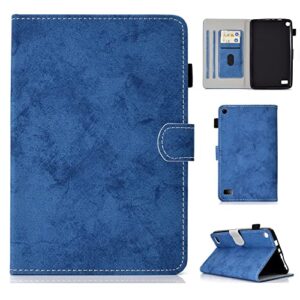 tablet pc case case compatible with kindle fire 7 2015/2017/2019 case cover,slim smart folio stand cover shockproof protective cases auto sleep/wake protective case tablet home (color : blue)