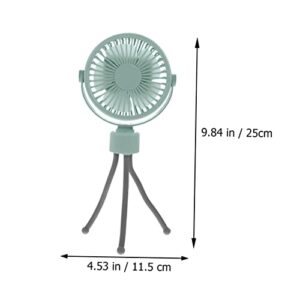 CRAFTHROU Small Table Fan 1 Set Deformation Folding Fan Protable Fan USB Rechargeable Fan Portable Mini Fan Vintage Desk Fan Silent Table Fan Multi-function Fan Cooling Fan Small Fan Pp