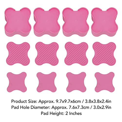 Furniture Risers, 4Set Bed Foot Pad Petal Type 2 Inch for Table