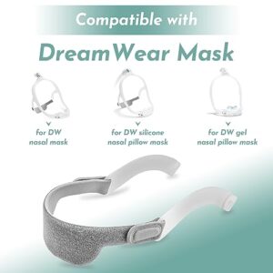 Replacement Headgear with Arms Compatible with DreamWear Silicone/Gel Nasal & Pillow Mask, Adjustable Soft Head Strap