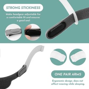 Replacement Headgear with Arms Compatible with DreamWear Silicone/Gel Nasal & Pillow Mask, Adjustable Soft Head Strap