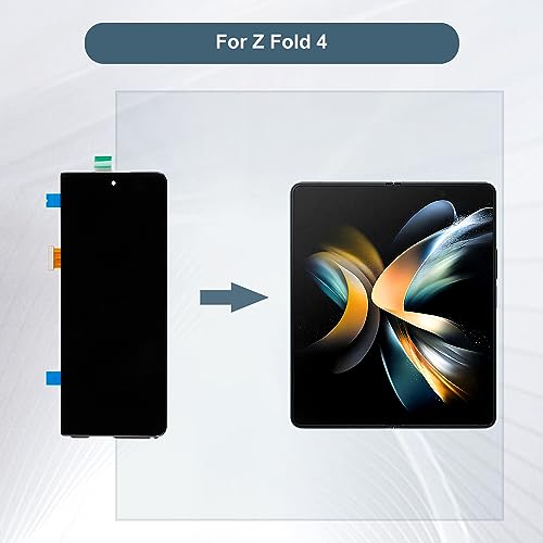 E-yiiviil LCD Digital Display Compatible with Samsung Galaxy Z Fold 4 SM-F936U SM-F936B Outer Small Front LCD Display Touch Screen Assembly Small +Tools