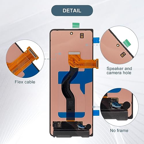 E-yiiviil LCD Digital Display Compatible with Samsung Galaxy Z Fold 4 SM-F936U SM-F936B Outer Small Front LCD Display Touch Screen Assembly Small +Tools