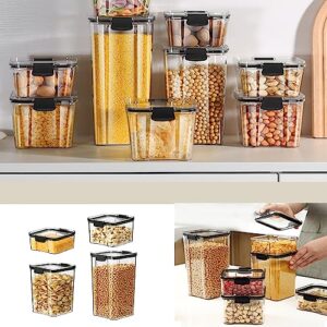 teoyes home storage jars clear multifunctional airtight damp-proof storage jars with lids kitchen storage tank (c1,460ml)