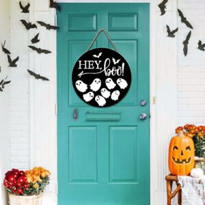 Halloween Decoratoins Welcome Door Sign Halloween Front Door Wall Signs Wood Hanging Decor Wreath Home Party Outdoor Door Hanger