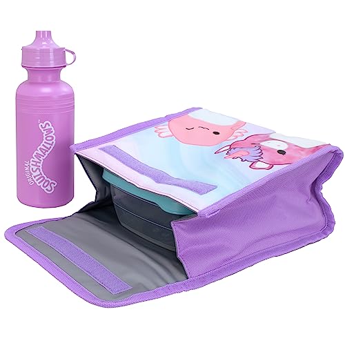 Squishmallows School Bag 4 Piece Set | Kids Backpack And Lunch Bag Set With Pencil Case And Water Bottle | Children's Backpacks | Official Merchandise