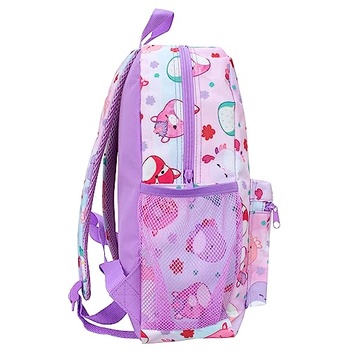 Squishmallows School Bag 4 Piece Set | Kids Backpack And Lunch Bag Set With Pencil Case And Water Bottle | Children's Backpacks | Official Merchandise