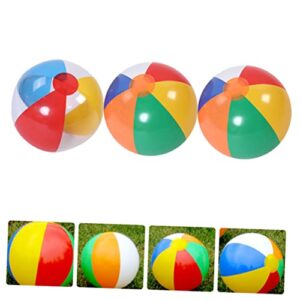 KOMBIUDA 3pcs Inflatable Ball Indoor Volleyball Outside Toys for Kids Inflatable Toys for Kids Water Ball Toy Beach Ball Toys Pool Toys for Toddlers 1-3 PVC Beach Ball PVC Play Ball Taste