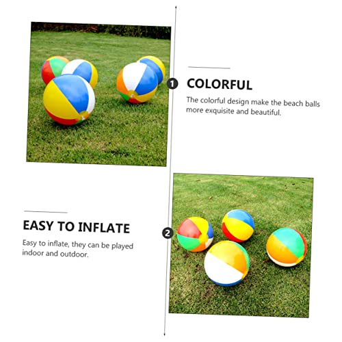 KOMBIUDA 3pcs Inflatable Ball Indoor Volleyball Outside Toys for Kids Inflatable Toys for Kids Water Ball Toy Beach Ball Toys Pool Toys for Toddlers 1-3 PVC Beach Ball PVC Play Ball Taste