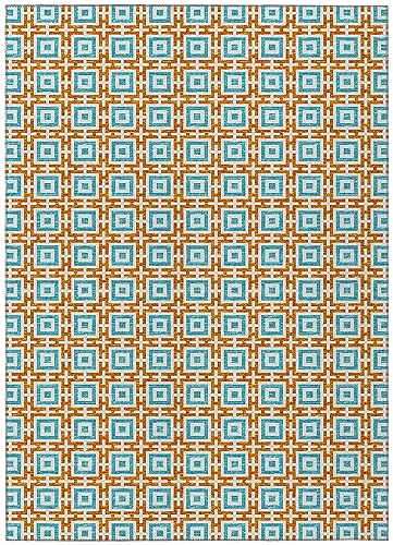 Dalyn Rugs Indoor/Outdoor Marlo MO1 Orange Washable 8' x 10'