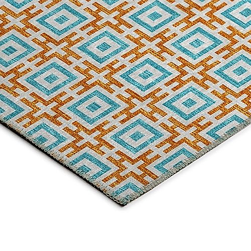 Dalyn Rugs Indoor/Outdoor Marlo MO1 Orange Washable 8' x 10'