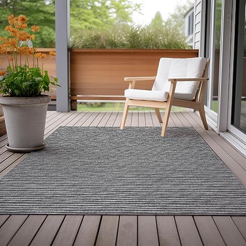 Dalyn Rugs Indoor/Outdoor Laidley LA1 Gray Washable 8' x 10'