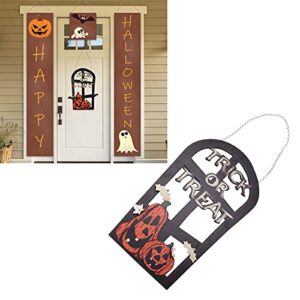 Halloween Welcome Sign, Halloween Decorations, Home Decor Accessories, LED Halloween Sign, Pumpkin Skull Tombstone Shaped Battery Powered Welcome Sign for Home Office Party