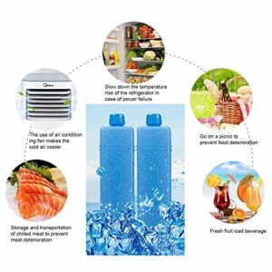 BAIRONG 3pcs Freezer Packs, Ice Packs for Coolers Long Lasting Reusable, Large Capacity Ice Pack - Portable Cooler Freezer Ice Pack for Refrigerator Air Conditioner Fan