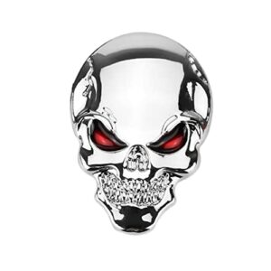 Automotive Metal Skull Decor halloween skull wall stickers refit metal signs metal stickers goth car decor Vehicles Trucks Decorations Emblem