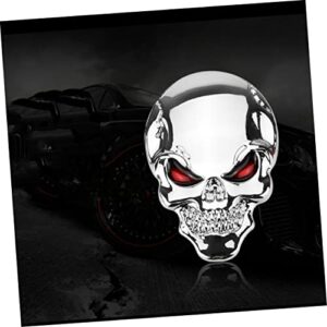 Automotive Metal Skull Decor halloween skull wall stickers refit metal signs metal stickers goth car decor Vehicles Trucks Decorations Emblem