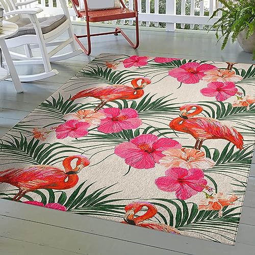 Dalyn Rugs Indoor/Outdoor Tropics TC12 Ivory Washable 8' x 10' Rug