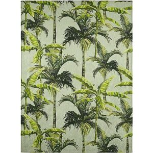 dalyn rugs indoor/outdoor tropics tc10 green washable 8' x 10' rug