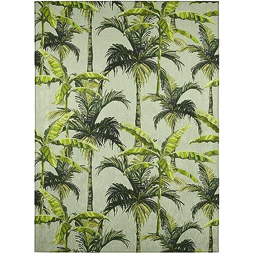 Dalyn Rugs Indoor/Outdoor Tropics TC10 Green Washable 8' x 10' Rug