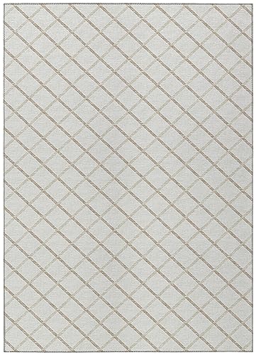 Dalyn Rugs Indoor/Outdoor York YO1 Ivory Washable 8' x 10'