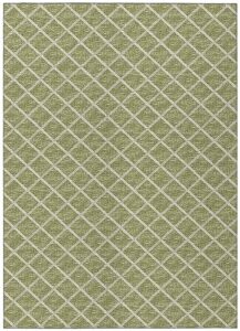 dalyn rugs indoor/outdoor york yo1 green washable 8' x 10'