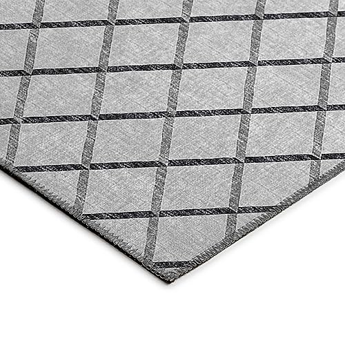 Dalyn Rugs Indoor/Outdoor York YO1 Gray Washable 8' x 10'