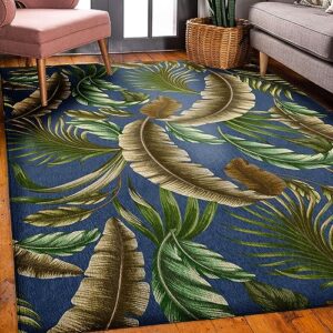 Dalyn Rugs Indoor/Outdoor Tropics TC1 Blue Washable 8' x 10' Rug