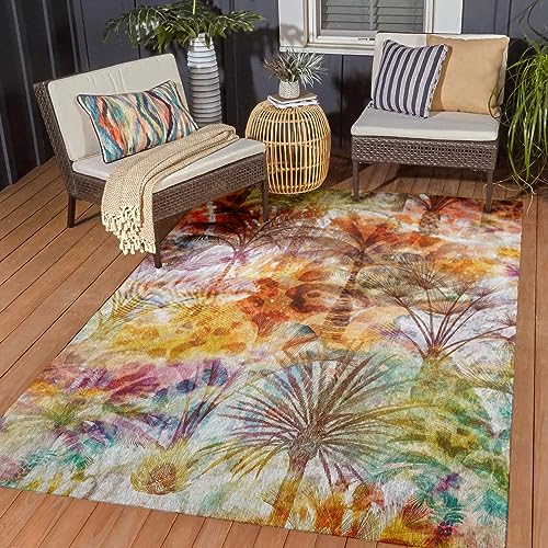 Dalyn Rugs Indoor/Outdoor Tropics TC15 Multi Washable 8' x 10' Rug