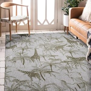 Dalyn Rugs Indoor/Outdoor Tropics TC7 Gray Washable 8' x 10' Rug