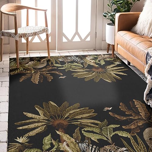 Dalyn Rugs Indoor/Outdoor Tropics TC8 Black Washable 8' x 10' Rug